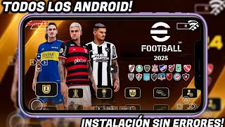 DESCARGAR EFOOTBALL PES 2025 PPSSPP MOD SUDAMERICA LIGA ARGENTINA MX MLS BRASIL✅ ANDROID [upl. by Amary]