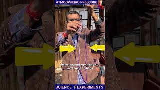 What Is ATMOSPHERIC PRESSURE   Experiment Of Air Pressure experiment physics science [upl. by Tterb]