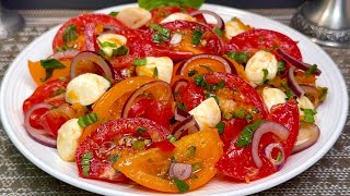 Die leckerste TomatenVorspeise aller Zeiten 🍅 Zaubersalat – einfach und schnell [upl. by Milman]