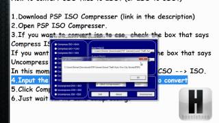 How to Convert ISO TO CSOCSO TO ISO FULL HD [upl. by Areema]