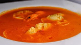 Sopa de arroz con pescado y marisco [upl. by Tapes265]