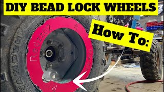 DIY Home Made Bead Lock Wheels and Rock Rings How To [upl. by Ahsenahs901]