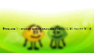 Preview 2 cartoon lemon and lime fan 2023 VD stuff V116 [upl. by Lezah]