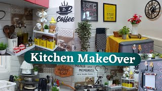 Kitchen Makeover  Rental Friendly  Small Countertop Organising Ideas  NitzLifeStyle [upl. by Grail]