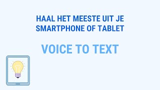 Handige apps voor de bouw  Gebruik Voice to Text [upl. by Melleta532]