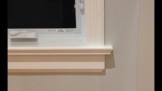 How to Make Window Sills amp Apron  Woodworking Finish Carpentry [upl. by Eatnuahs]