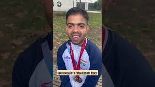 😂Paralympics Gold Medalist Navdeep Singh shares a hilarious story  Paris 2024 [upl. by Ardnajela29]