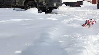 Rc snowmobile 2019 Polaris RMK wheelies for days [upl. by Haywood827]