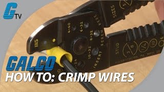 How to Crimp Wires  Basic Tips on Crimping  Galco [upl. by Ohnuj]