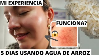 AGUA DE ARROZ PARA LA CARA RESULTADOS SORPRENDENTES ✅ PIEL DE PORCELANA NO MAS ROSTRO IRRITADO [upl. by Orfurd]