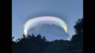 An Iridescent Pileus Cloud over China [upl. by Kcin412]