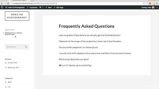 Section 3 Customizing the Site Lecture 18 Adding Frequently Asked Questions Page100OCLOCK [upl. by Walston]