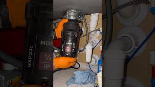 Installing A 34HP Food Waste Disposal plumbing shorts [upl. by Tebazile244]