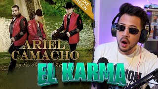 REACCIÓN a ARIEL CAMACHO  EL KARMA Video Oficial Increible [upl. by Alleunamme]