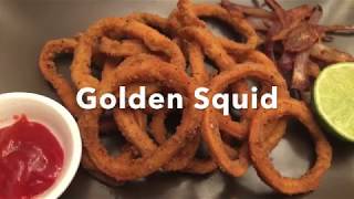 Golden SquidFried calamari recipe [upl. by Ttesil]