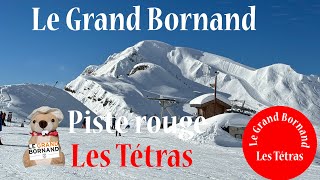 Le Grand Bornand  Piste rouge Les Tétras [upl. by Naaitsirhc]