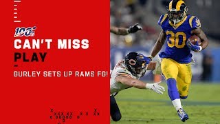 Todd Gurley Leads Rams into FG Range for 1st Score of the Game [upl. by Ednyl]