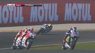 MotoGp Valencia Performa Valentino rossi star paling belakang seri ke 18 GAME PC MotoGP15 TV Camera [upl. by Aidnac]