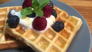 Nadýchané domáce vafle  How to make Homemade waffles 🧇 [upl. by Gladi958]