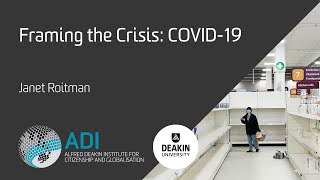 Framing the COVID19 crisis with Prof Janet Roitman [upl. by Nygem]