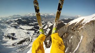 GoPro HD Avalanche Cliff Jump with Matthias Giraud [upl. by Atile]