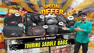 Best Water Proof Motorcycle Touring Saddle Bags 😍🎒  Saddle Bags  Rain Proof Bags sansclassicparts [upl. by Ahnavas]