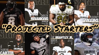 COLORADO FOOTBALL DEFENSIVE LINE PROJECTED STARTERS COACH PRIME HAS REVAMPED THE TRENCHES [upl. by Ydissak]