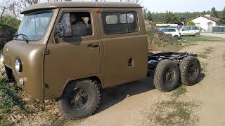 UAZ 6x6 lockers test [upl. by Iarahs]