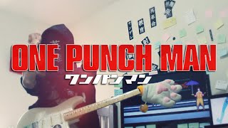 TAB ONE PUNCH MAN OP  THE HERO  FULL Guitar Cover [upl. by Nawek]