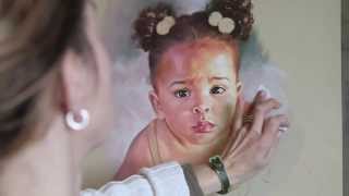 How to make a pastel portrait step by step read description [upl. by Ecinnahs]