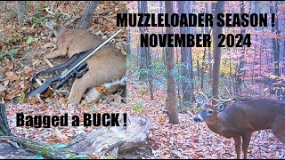 BAGGED A BUCK MUZZLELOADER SEASON 2024 [upl. by Doane]