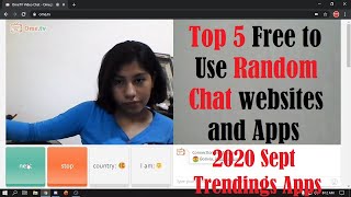 Top 5 Random Video Chat Apps and Websites 2020  FREE to use Random Chat Apps [upl. by Madelyn]