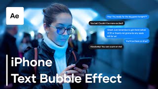 How To Create A Dynamic Text Bubble Effect In After Effects [upl. by Wehttam663]