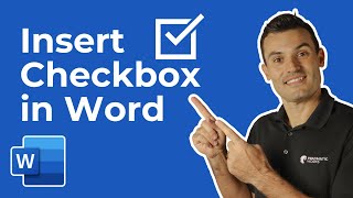 How to Add a Clickable Checkbox in Microsoft Word [upl. by Guidotti234]