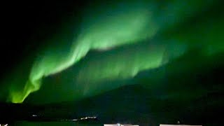 RealTime Strong Northern Lights in Riksgränsen  Kiruna Northern Sweden [upl. by Rye919]