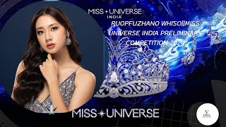 Miss Universe India 2024  Preliminary Competition Ruopfuzhano WhisoState Costume Nagaland [upl. by Nehtan]