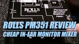 Rolls PM351 Review Cheap in Ear Monitor System [upl. by Doowrehs]