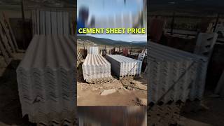 Cement sheet price  cement pata cost shortsvideo viralvideo youtube [upl. by Rosenblast]