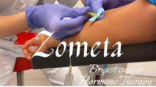 My Second Zometa Infusion Zoledronic acid Breastcancer Treatment Plan HormoneTherapy [upl. by Elvis778]