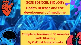 GCSE EDEXCEL BIOLOGY HealthDisease and the development of medicine Complete revision 35 minutes [upl. by Caputo609]