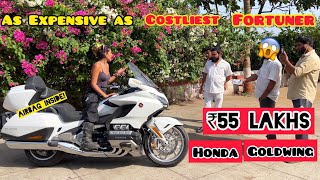 1st Motorcycle to get an AIRBAG ₹55Lac  2024 Honda Goldwing [upl. by Inaluahek]