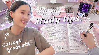 COLLEGE STUDY TIPS how to survive finals season advice from a college graduate [upl. by Brodench735]