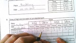 Calculating Tide Times and Heights for Non Standard Ports Snapper Creek [upl. by Ennalorac]