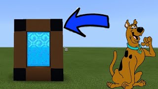 CARA MEMBUAT PORTAL SCOOBY  DOO MOD  MINECRAFT BETA [upl. by Lleznol]