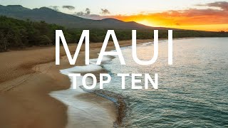 Top 10 Places To Visit In Maui [upl. by Rumit]