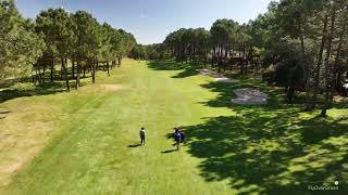 La Palmyre Golf Club drone aerial video La Palmyre Hole01 [upl. by Haveman]