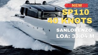 NEW Sanlorenzo Yacht SP110 The High Speed Yacht 40 Knots [upl. by Brandyn]