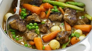 Recette  Navarin dagneau printanier [upl. by Skylar]