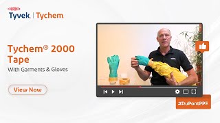 Tychem® 2000 Tape with garment and gloves [upl. by Ayifas]