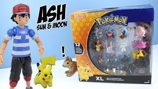 Pokemon Ash amp Pikachu and XL Multi Figure Pack 2018 Tomy Toys [upl. by Crowe]